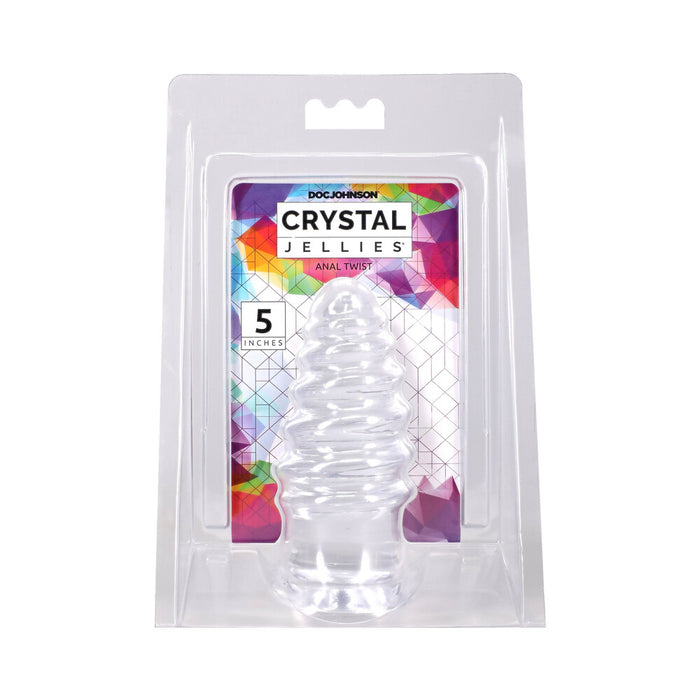 Crystal Jellies Anal Twist 5 in. Clear