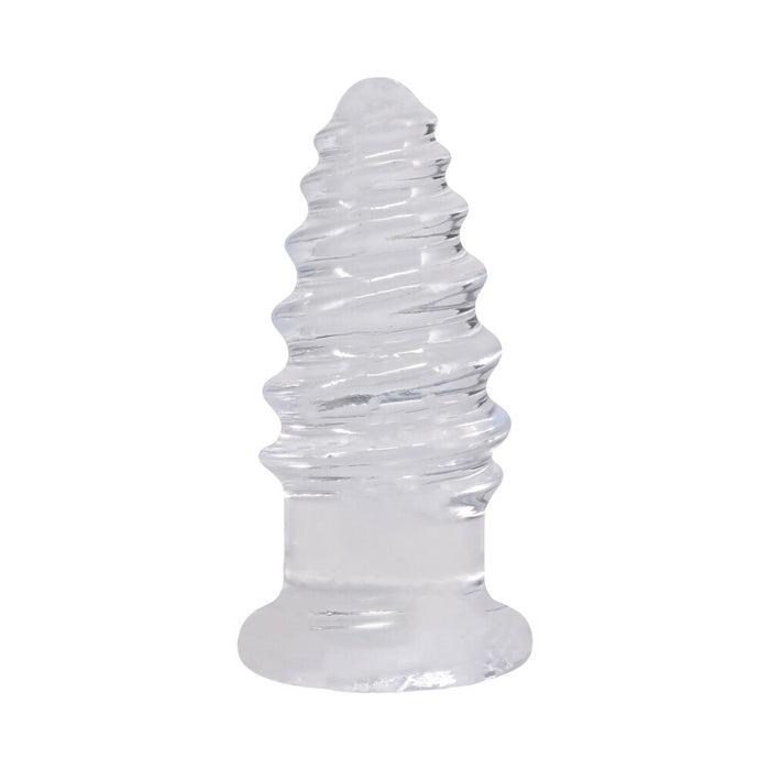 Crystal Jellies Anal Twist 5 in. Clear