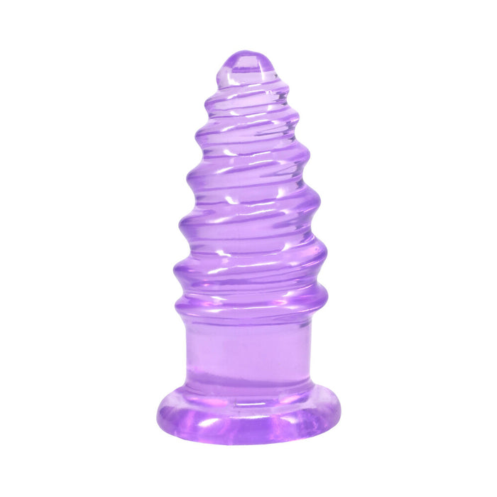 Crystal Jellies Anal Twist 5 in. Purple