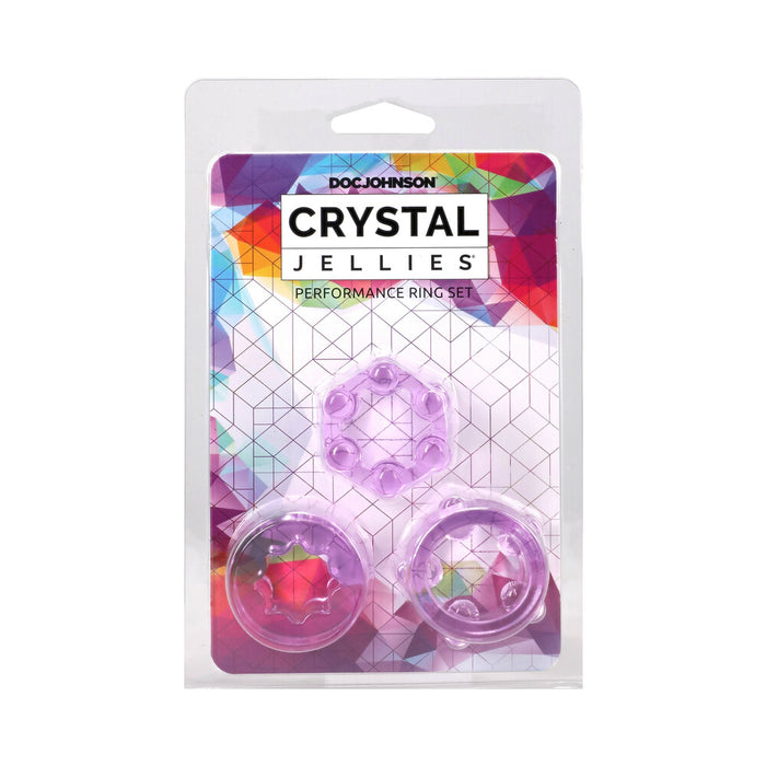 Crystal Jellies Performance Ring Set Purple