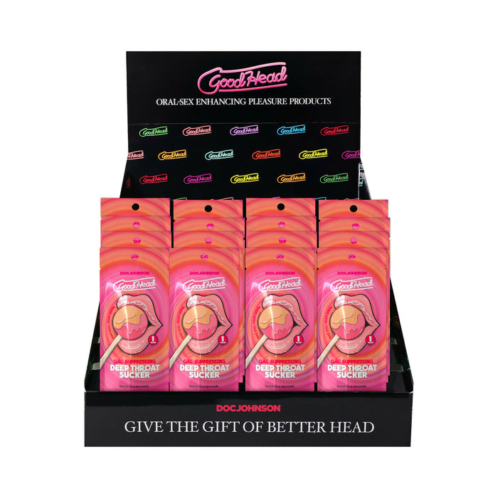 GoodHead Deep Throat Sucker Berrylicious Lemonade 16-Piece Display