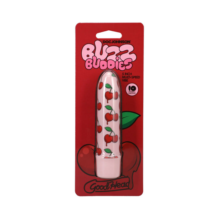 GoodHead Buzz Buddies 5 in. Muti-Speed Vibe Cherries