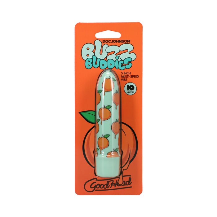 GoodHead Buzz Buddies 5 in. Muti-Speed Vibe Peaches