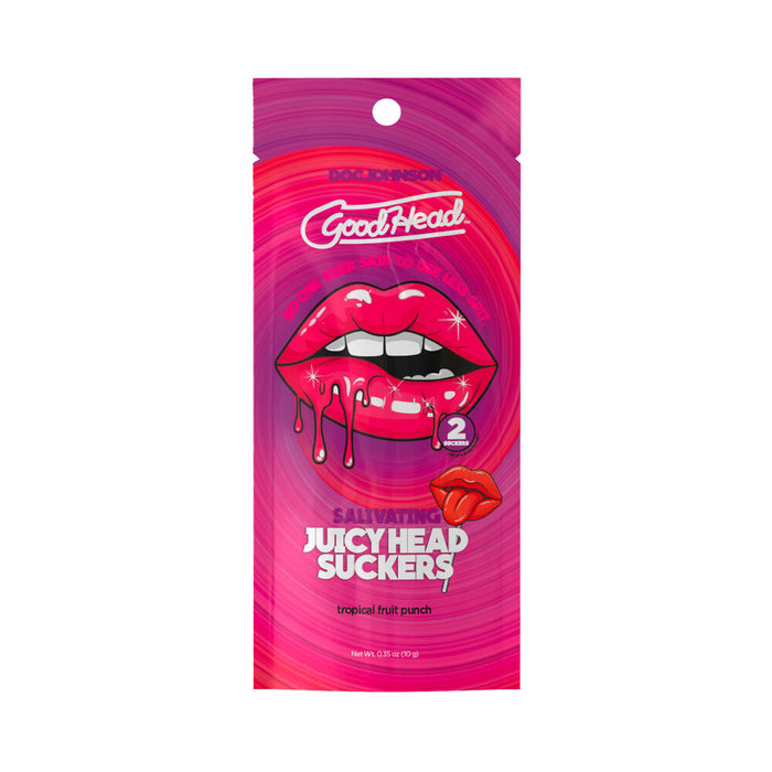 GoodHead Juicyhead Salivating Suckers Tropical Fruit Punch 2pk 16-Piece Display