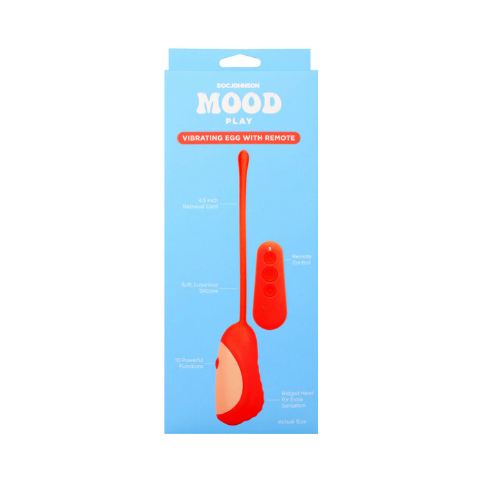 Mood Play Vibrating Egg with Remote Orange