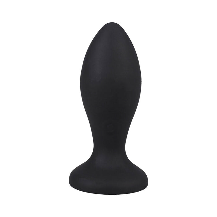 Booty Bling Jeweled Wearable Vibrating Silicone Plug 3 in. Purple