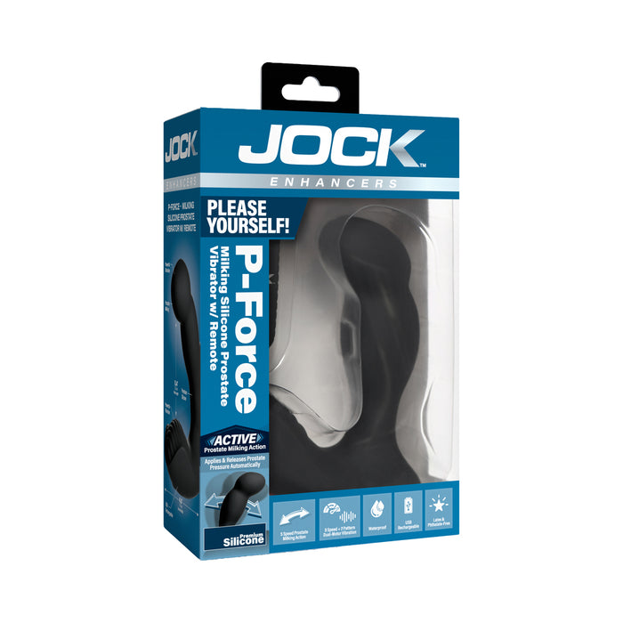 JOCK Enhancers P-Force Milking Silicone Prostate Vibrator with Remote