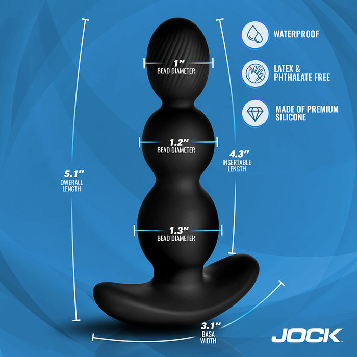 JOCK Enhancers Gyro-X Gyrating & Vibrating Silicone Butt Plug
