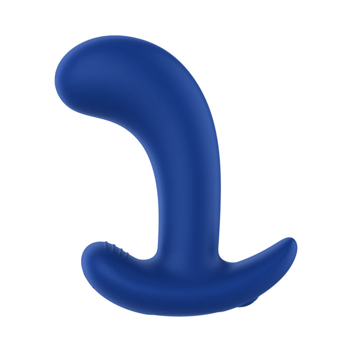 Forto Curved Vibrating Massager Blue