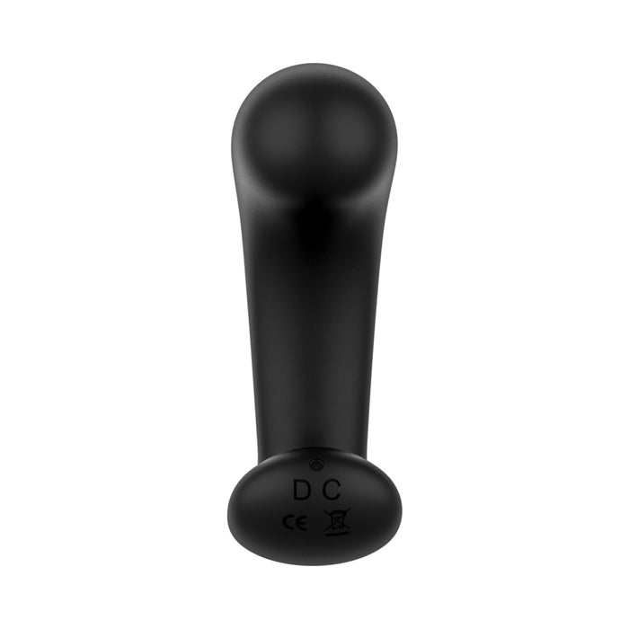 Forto Curved Vibrating Plug Black