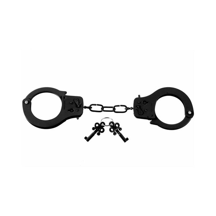 Pipedream Fetish Fantasy Series Metal Designer Handcuffs Black