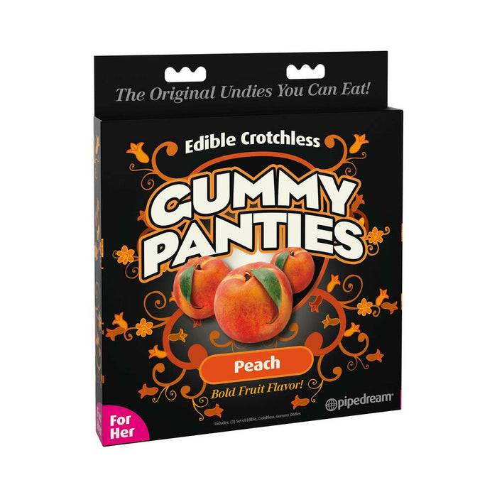 Pipedream Edible Crotchless Gummy Panties Peach Flavor