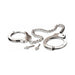Fetish Fantasy Series Metal Leg Cuffs Silver