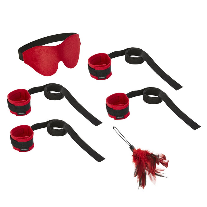 Sportsheets 6-Piece Sexy Submissive Kit Red