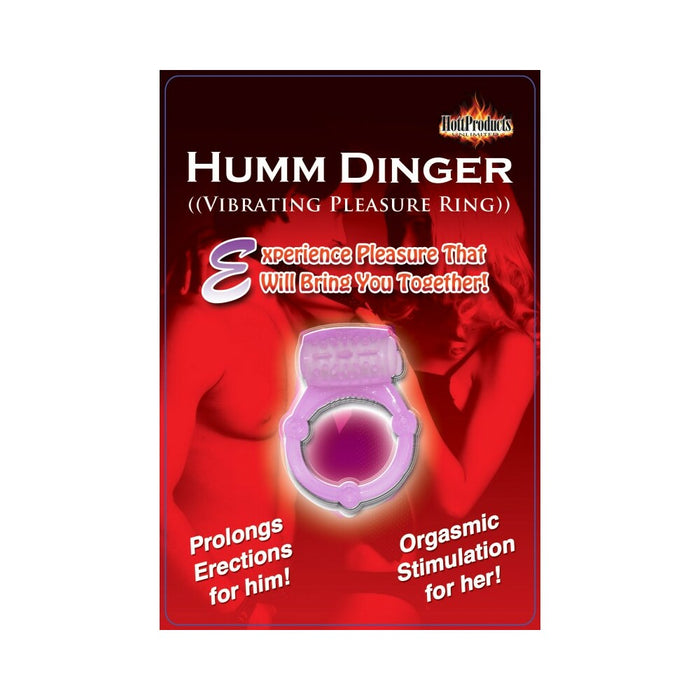 Humm Dinger Dual Vibrating Cockring (Magenta)