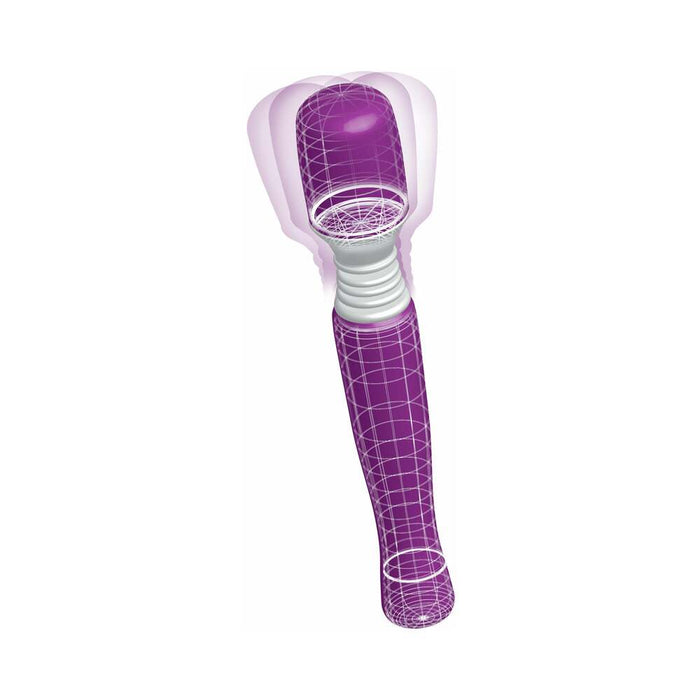 Pipedream Mini Wanachi Waterproof Massager Flexible Silicone Wand Vibrator Purple