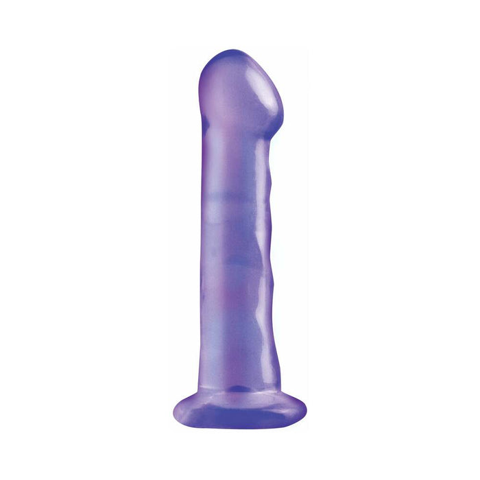Pipedream Basix Rubber Works 6.5 in. Dong With Suction Cup Purple