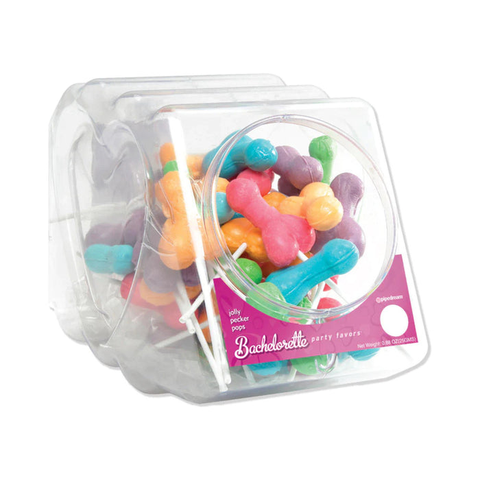 Pipedream Bachelorette Party Favors Jolly Pecker Pops 50-Piece Display Bowl