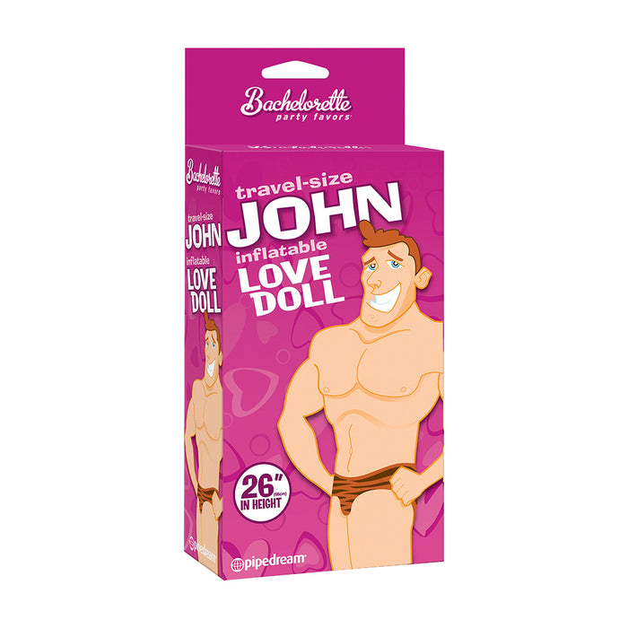 Bachelorette Party Favors Travel-Size John Inflatable Love Doll 26 in.