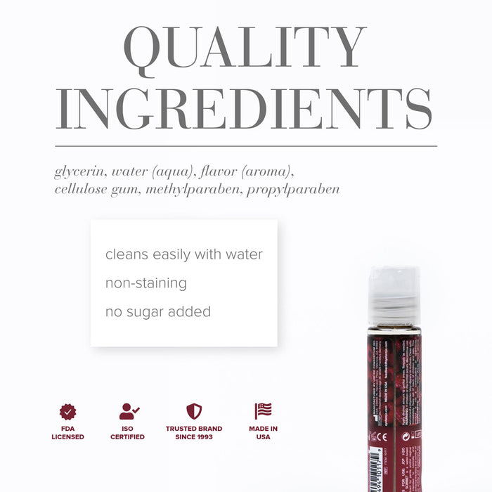 JO H2O Raspberry Sorbet Flavored Water-Based Lubricant 1 oz.