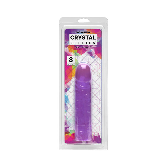 Crystal Jellies - Classic Dong Purple 8in
