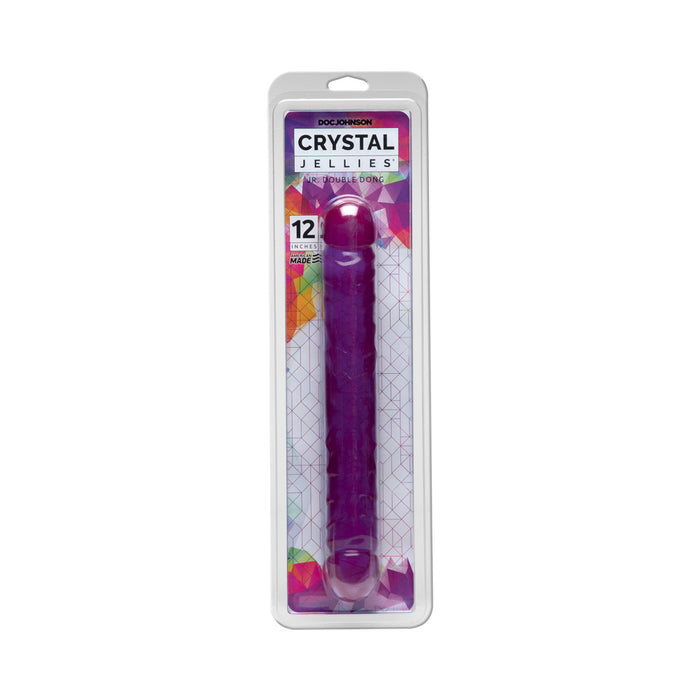 Crystal Jellies - Double Dong Jr. Purple 12in