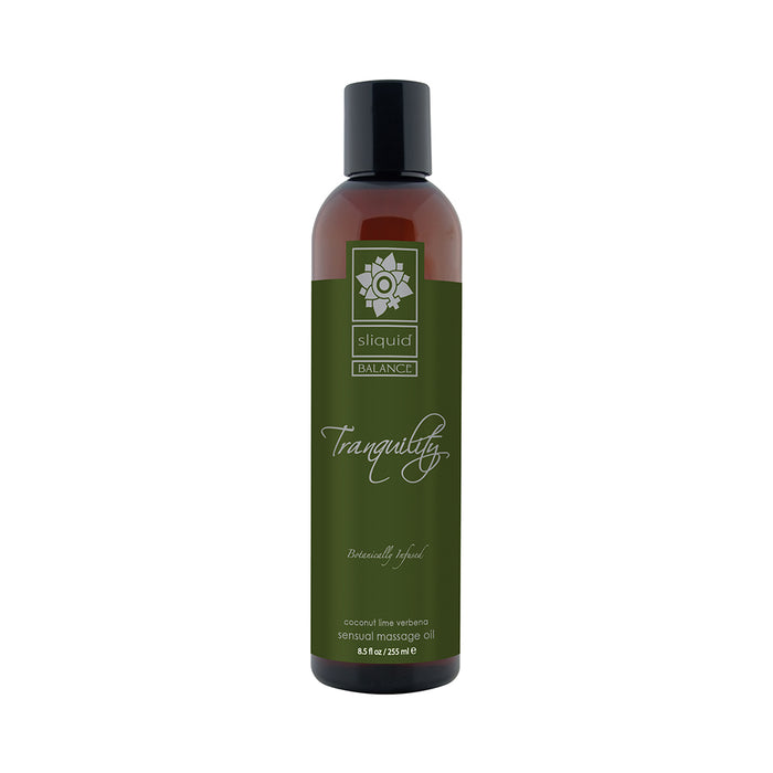 Sliquid Organics Balance Massage Oil Tranquility (Coconut Lime) 8.5oz