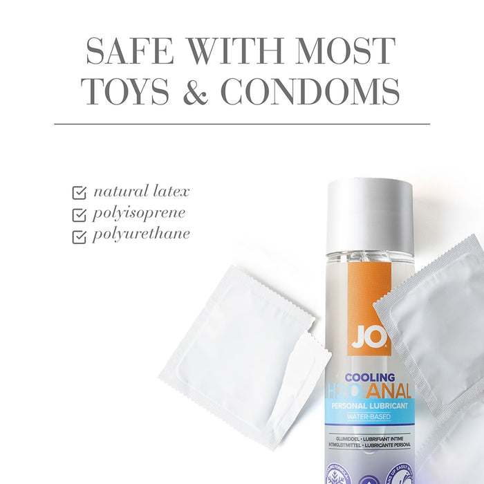 JO H2O Anal Cooling Water-Based Lubricant 4 oz.