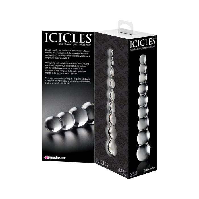 Icicles No. 2 Glass Massager Clear