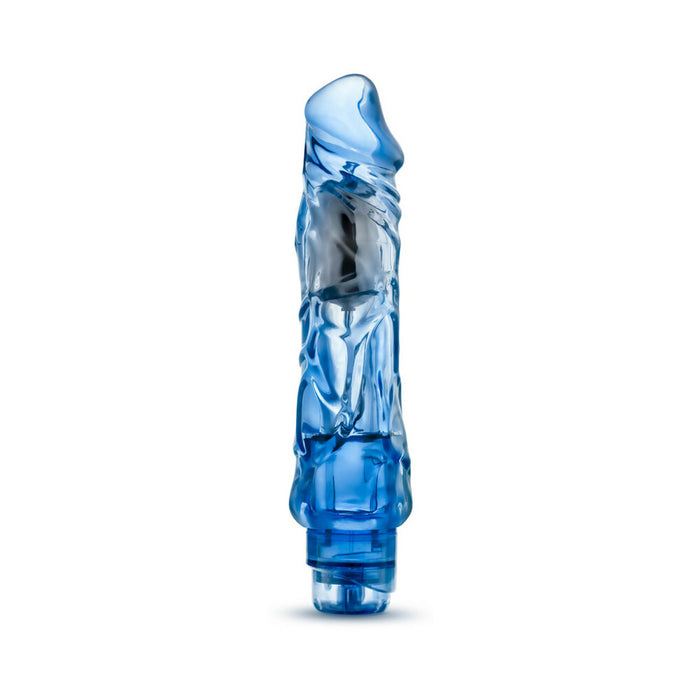 Blush Naturally Yours Wild Ride Realistic 9 in. Vibrating Dildo Blue