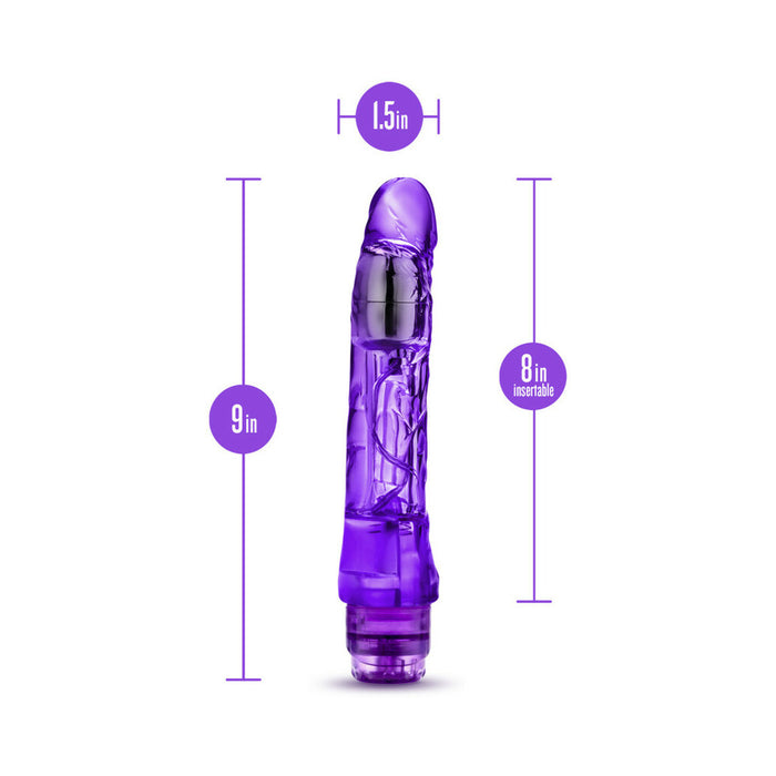 Blush Naturally Yours Mambo Vibe Realistic 9 in. Vibrating Dildo Purple
