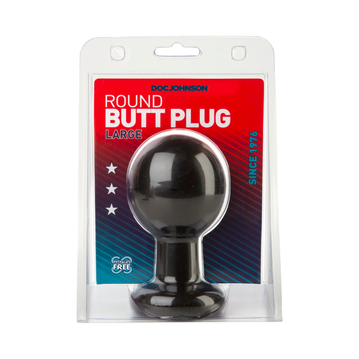 Ball Shape Anal Plug (Large/Black)