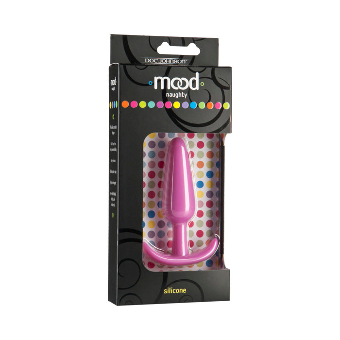 Mood - Naughty - Medium Pink Silicone Butt Plug