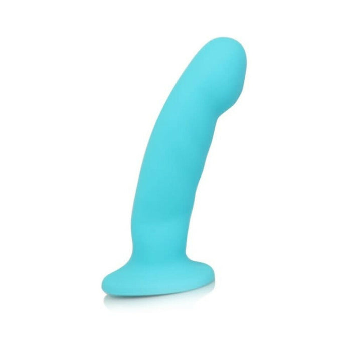 Blush Luxe Cici 6.5 in. Curved Silicone Dildo Blue
