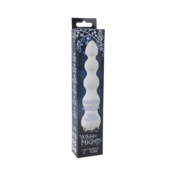 White Nights 7in Ribbed Vibrator