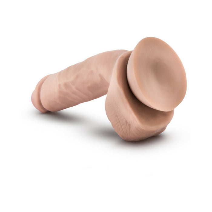 Blush X5 Hard On 8.5 in. Dildo with Balls & Suction Cup Beige