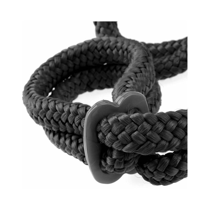 Pipedream Fetish Fantasy Series Silk Rope Love Cuffs Black