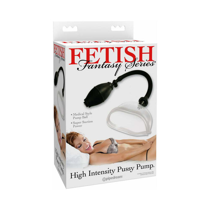 Pipedream Fetish Fantasy Series High Intensity Pussy Pump Clear/Black