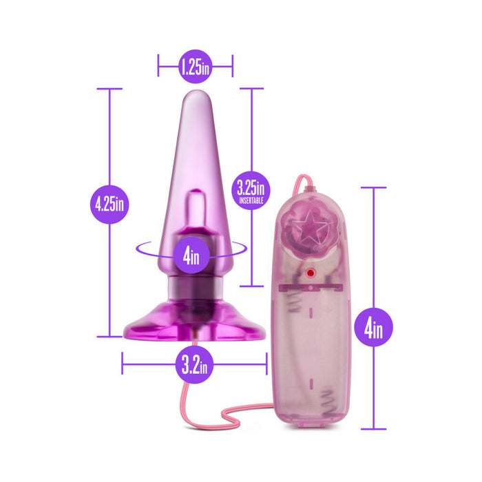 Blush B Yours Basic Anal Pleaser Remote-Controlled Vibrating Anal Plug Pink