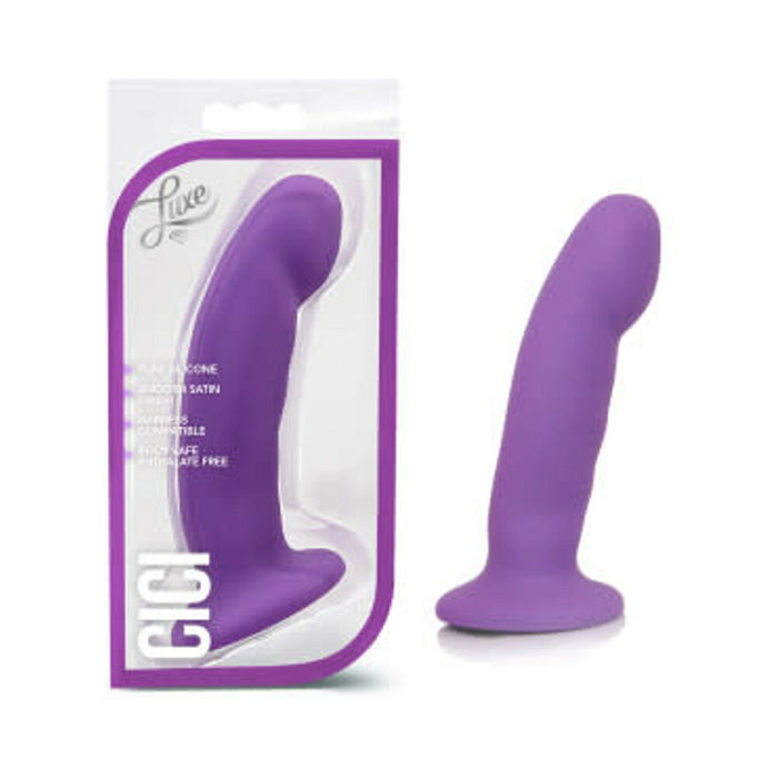 Blush Luxe Cici 6.5 in. Curved Silicone Dildo Purple