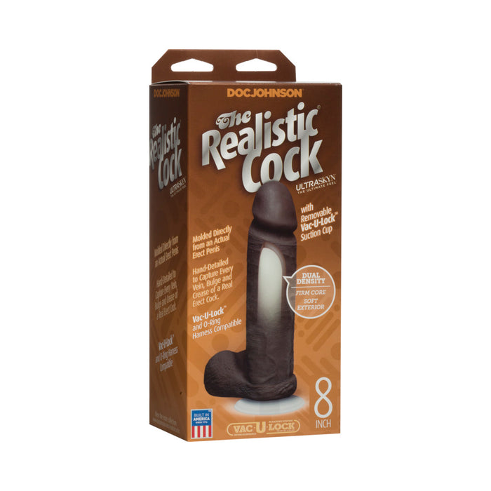 The Realistic Cock - UR3 - 8 Inch Black