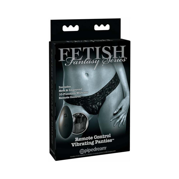 Pipedream Fetish Fantasy Series Limited Edition Remote Control Vibrating Panties Black