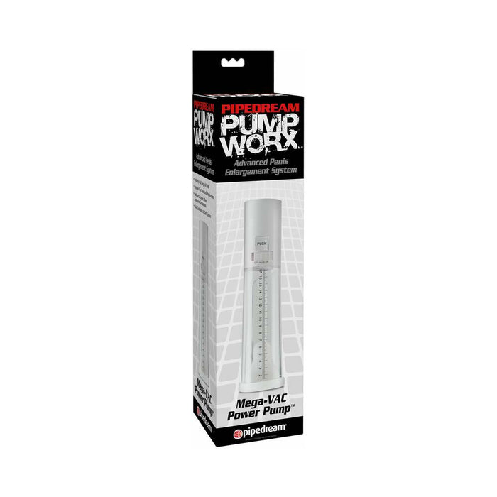 Pipedream Pump Worx MEGA-VAC Power Pump Clear/White