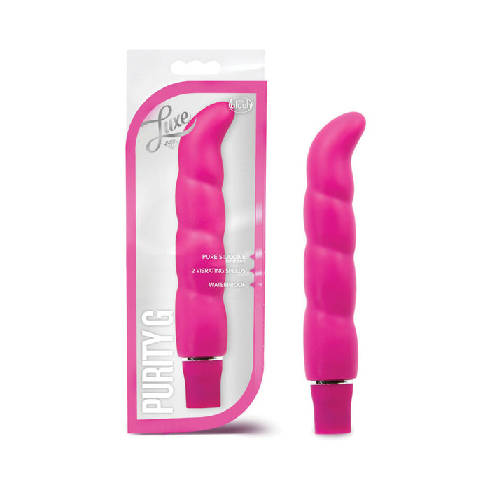 Blush Luxe Purity G Silicone Slimline G-Spot Vibrator Pink