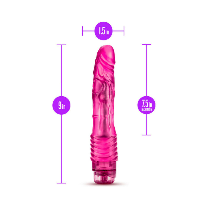 Blush B Yours Vibe 2 Realistic 9 in. Vibrating Dildo Pink
