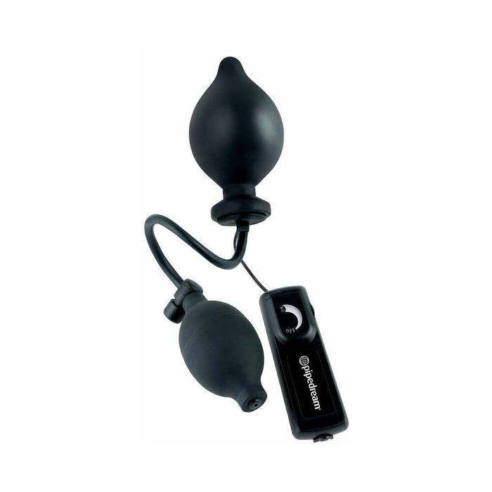 Pipedream Fetish Fantasy Extreme Inflatable Sphincter Stretcher Vibrating Inflating Anal Plug Black