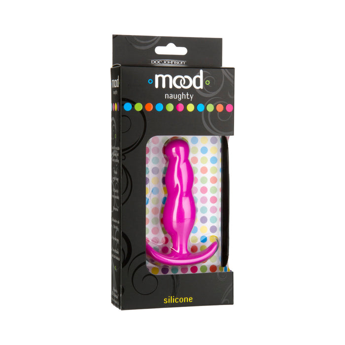 Mood - Naughty 3 - Medium Pink Silicone Butt Plug