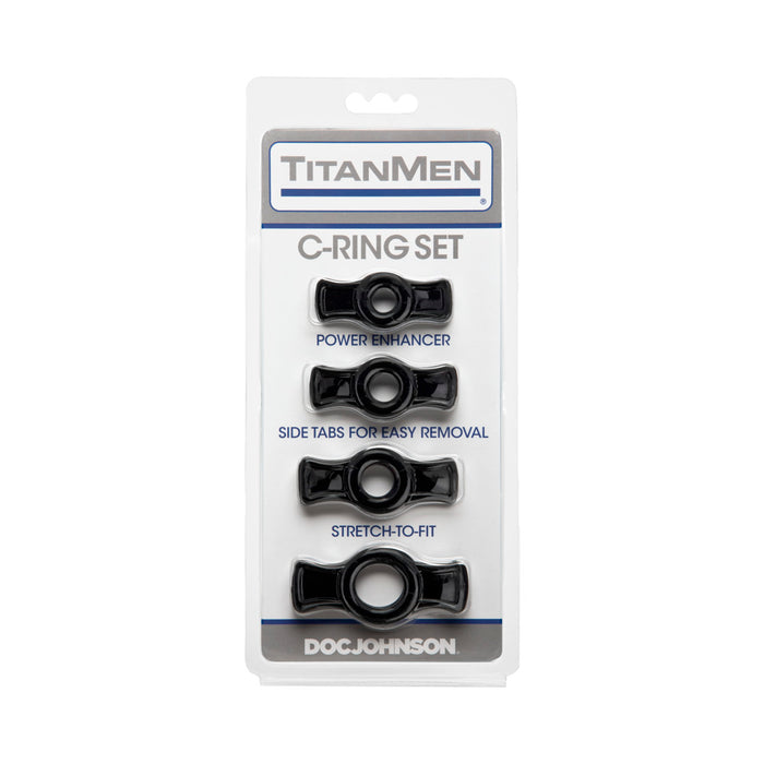 TitanMen - Cock Ring Set Black