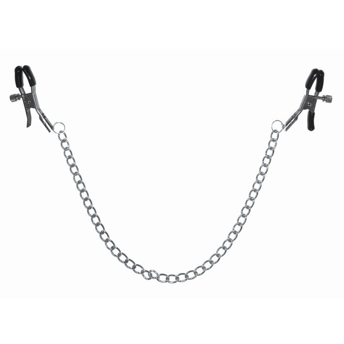 Sportsheets Sex & Mischief Adjustable Chained Nipple Clamps