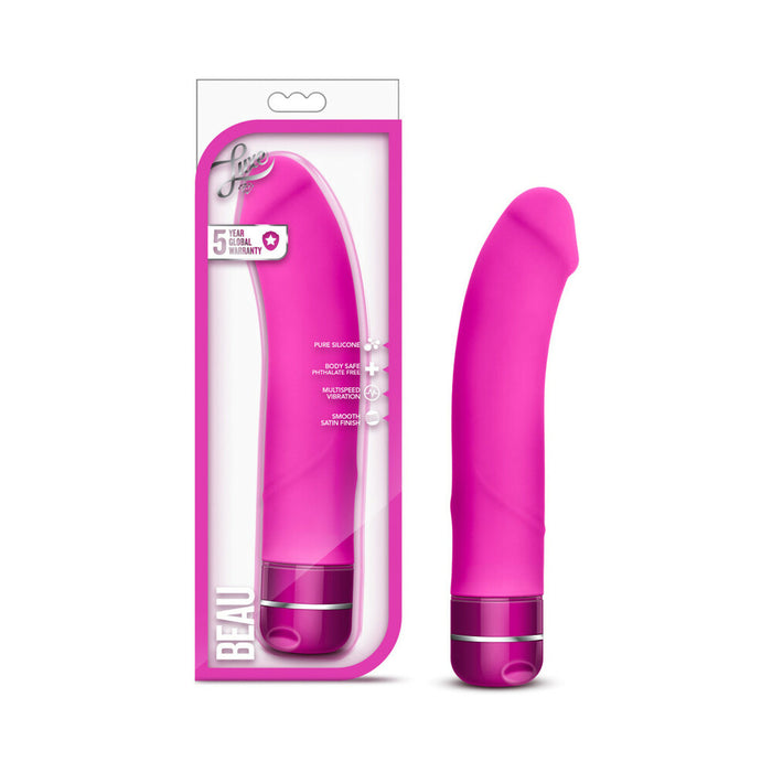 Blush Luxe Beau Silicone G-Spot Vibrator Pink